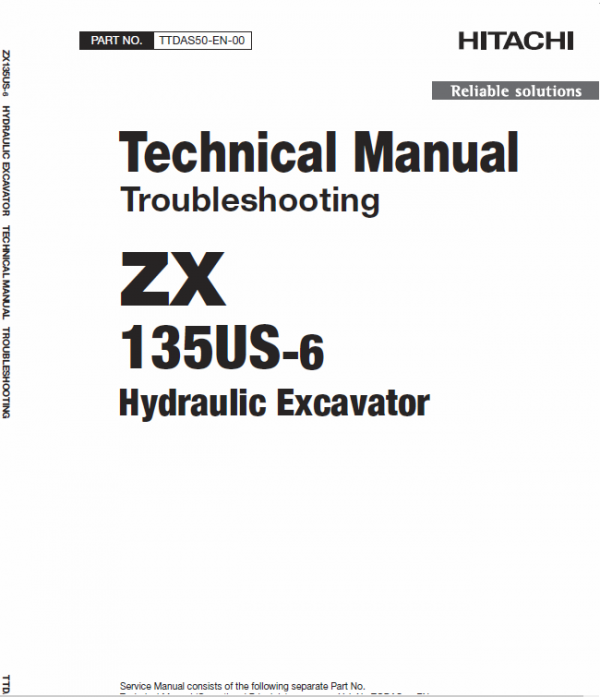 Hitachi Zx135us-6 Excavator Service Manual