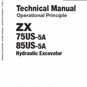 Hitachi Zx75us-5a And Zx85us-5a Excavator Service Manual