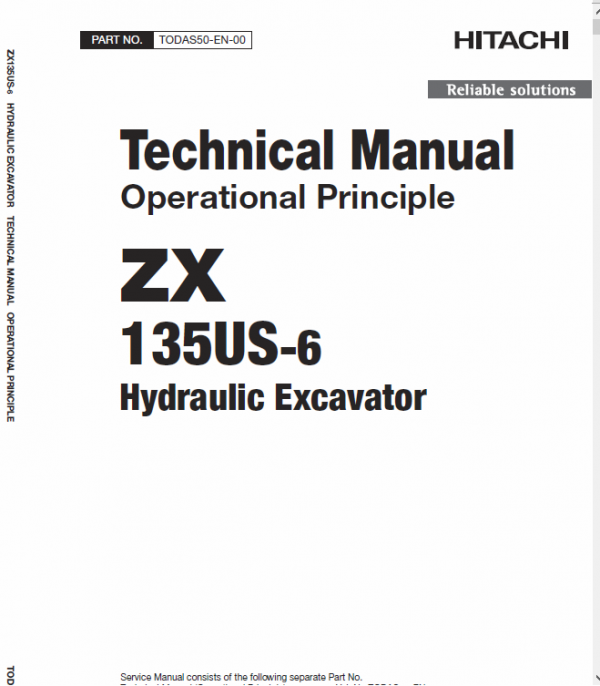 Hitachi Zx135us-6 Excavator Service Manual