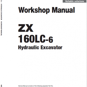 Hitachi Zx160lc-5g And Zx160lc-6 Excavator Service Manual