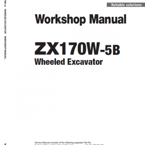 Hitachi Zx170w-5a And Zx170w-5b Excavator Service Manual