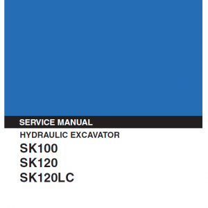 Kobelco Sk100 And Sk120 Excavator Service Manual