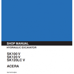 Kobelco Sk100 And Sk120 Excavator Service Manual