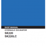 Kobelco Sk220 And Sk220lc Excavator Service Manual