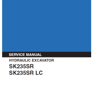 Kobelco Sk235sr And Sk235sr-lc Excavator Service Manual