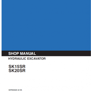 Kobelco Sk15sr And Sk20sr Excavator Service Manual