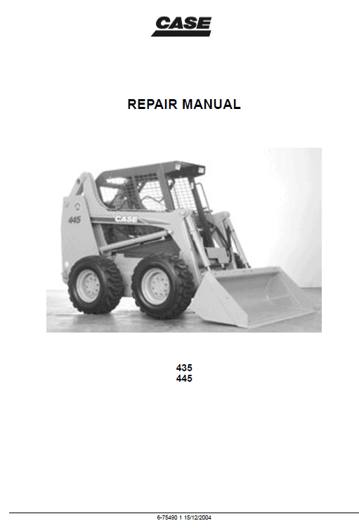 Case 435 And 445 Skidsteer Loader Service Manual