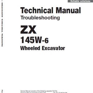 Hitachi Zx145-3 And Zx145-6 Excavator Service Manual