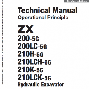 Hitachi Zx200-5g Excavator Service Manual