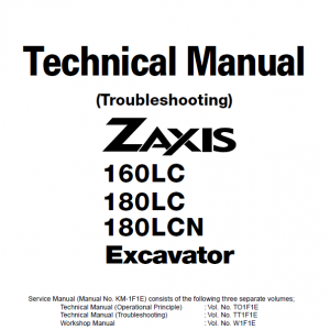 Hitachi Zaxis 160lc And Zaxis 180lc Excavator Service Manual