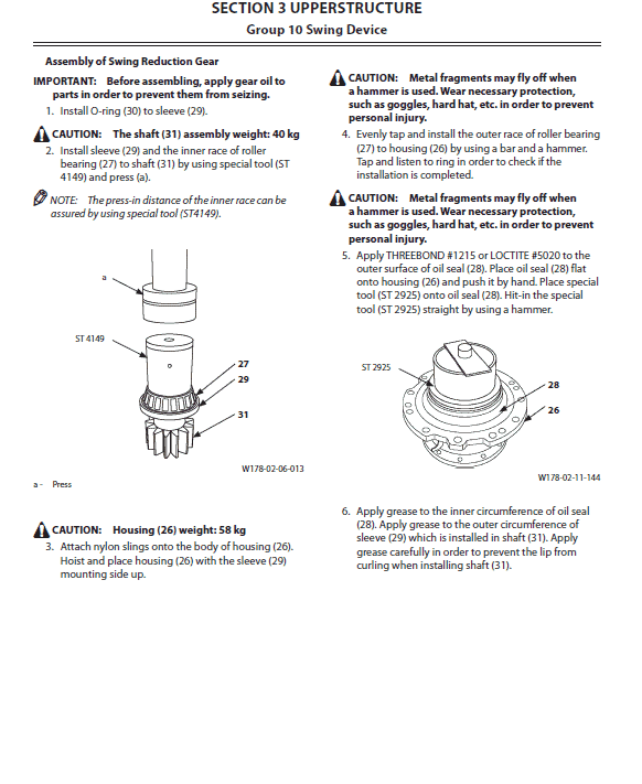 Hitachi Zx190w-5a And Zx190w-6 Wheeled Excavator Service Manual