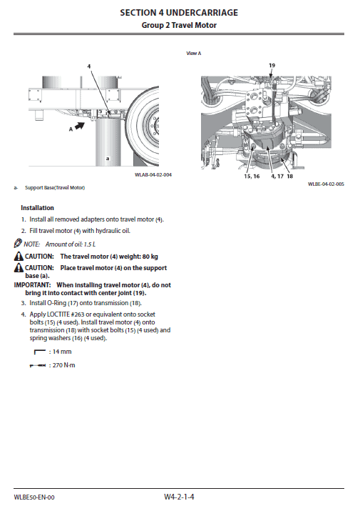 Hitachi Zx170w-6 Wheeled Excavator Service Manual