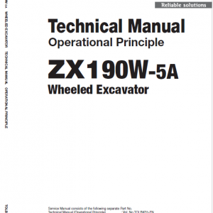 Hitachi Zx190w-5a And Zx190w-6 Wheeled Excavator Service Manual