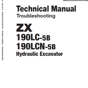 Hitachi Zx190lc-5b And Zx190lc-6 Excavator Service Manual