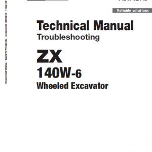 Hitachi Zx140-3 And Zx140-6 Excavator Service Manual