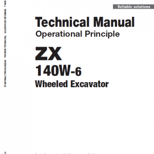 Hitachi Zx140-3 And Zx140-6 Excavator Service Manual