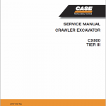 Case CX800 Excavator Service Manual - Image 2