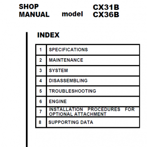 Case CX36B Excavator Service Manual