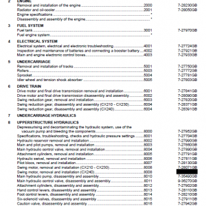 Case Cx210, Cx230 And Cx240 Excavator Service Manual