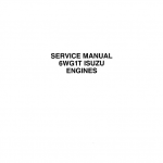 Isuzu 6wg1t Engines Service Manual