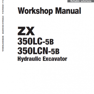 Hitachi Zx350lc-5b And Zx350lcn-5b Zaxis Excavator Manual