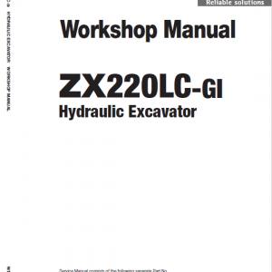 Hitachi Zx220lc-gi Zaxis Excavator Manual