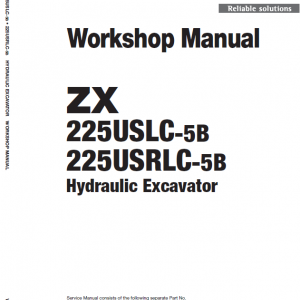 Hitachi Zx225uslc-5b And Zx225usrlc-5b Zaxis Excavator Manual