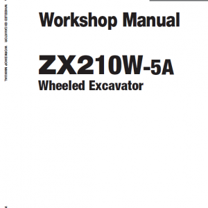 Hitachi Zx210w-5a Zaxis Excavator Manual