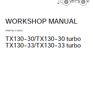 Case Tx130-30 And Tx130-33 Telescopic Handler Service Manual