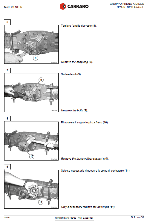 Case 21d, 121d, 221d And 321d Wheel Loader Service Manual