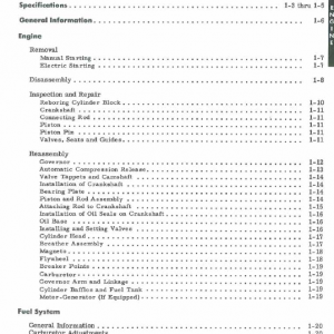 Cub Cadet 71, 102, 122 And 123 Tractor Service Manual