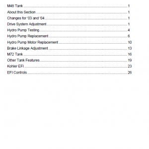 Cub Cadet M48 Tank Mower Service Manual