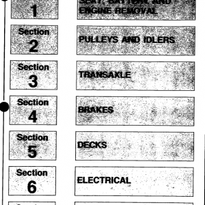 Cub Cadet 526, 802, 804, 830, 1106, 1136 Mower Service Manual