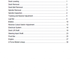 Cub Cadet Z-force Series (2003-2006) Service Manual