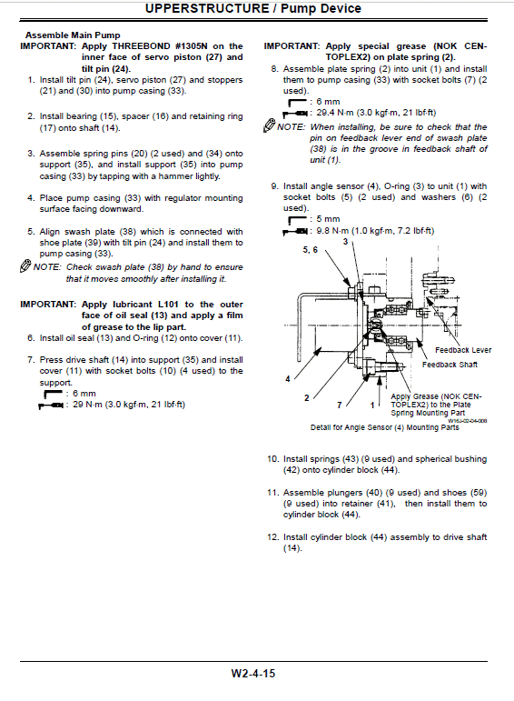 Hitachi Zx600 Zaxis Excavator Service Manual