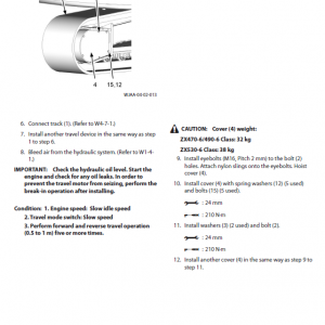 Hitachi Zx470-6, Zx490lch-6 And Zx530lch-6 Excavator Manual