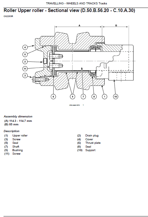 Case Cx225sr Excavator Service Manual