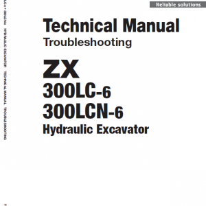 Hitachi Zx330lc-6 And Zx300lcn-6 Zaxis Excavator Manual