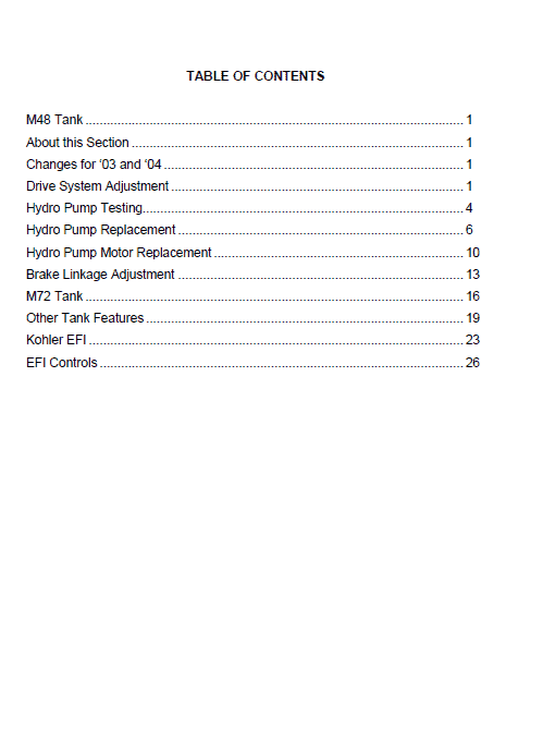 Cub Cadet M48 Tank Mower Service Manual