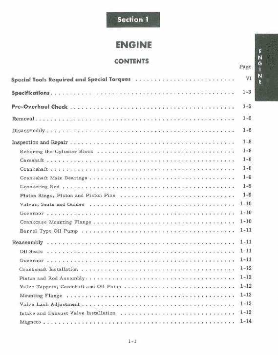 Cub Cadet Model 60 Riding Mower Service Manual