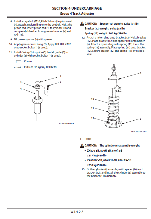 Hitachi Zx870-5b Excavator Service Manual