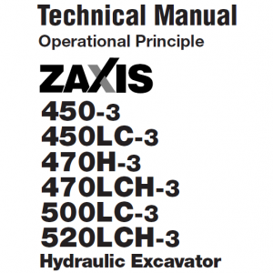 Hitachi Zx450-3, Zx470lch-3 And Zx520lch-3 Excavator Manual