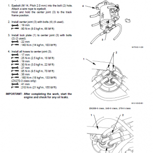 Hitachi Zaxis Zx200-3, Zx240-3 And Zx270-3 Excavator Manual