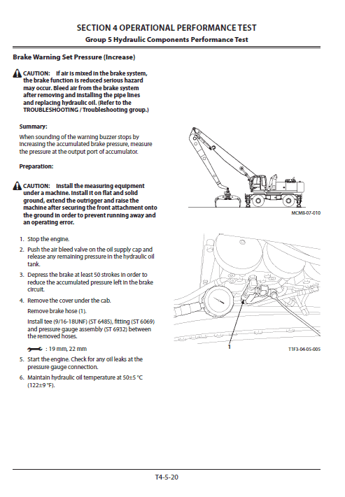 Hitachi Zaxis Zx250w-3 Excavator Manual