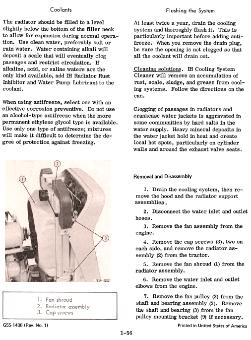 Cub Cadet 154, 184 And 185 Tractor Service Manual