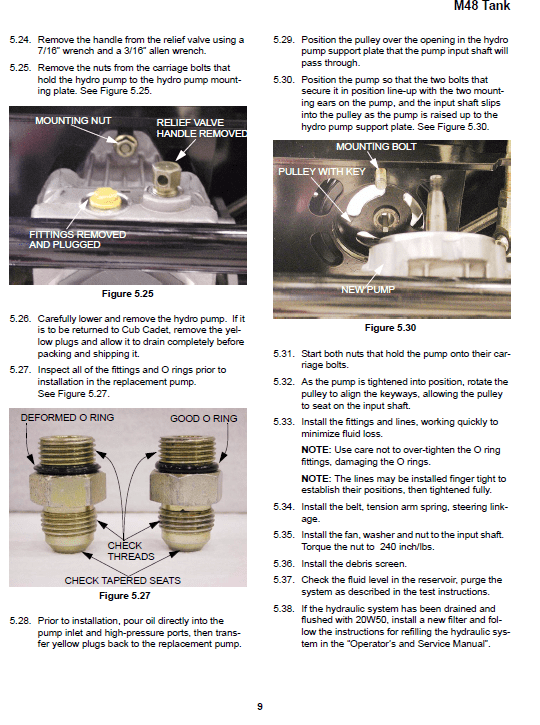 Cub Cadet M48 Tank Mower Service Manual