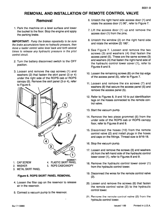 Case 921c Loader Service Manual