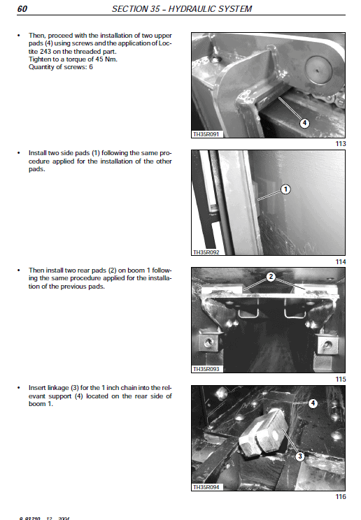 Case Tx130-30 And Tx130-33 Telescopic Handler Service Manual