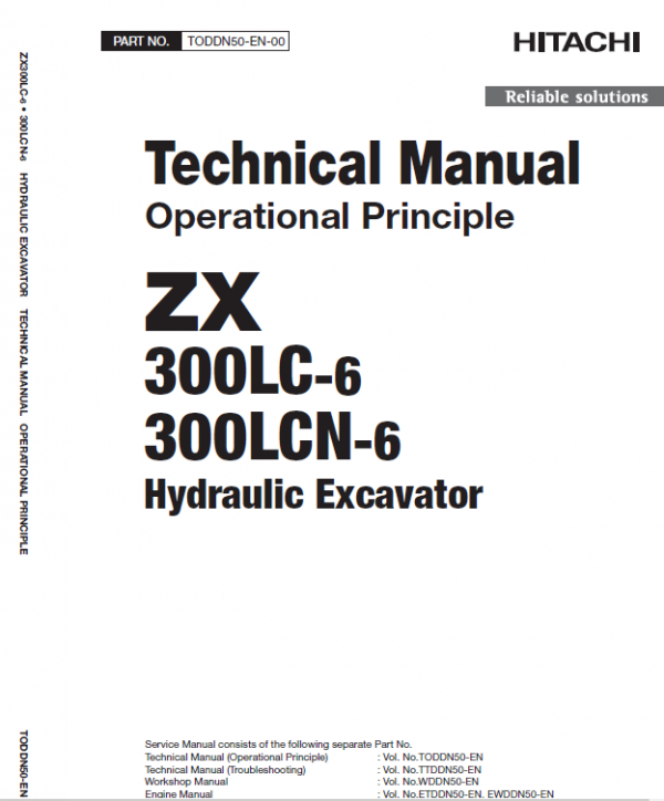 Hitachi Zx330lc-6 And Zx300lcn-6 Zaxis Excavator Manual