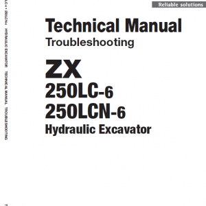 Hitachi Zx250lc-6 And Zx250lcn-6 Zaxis Excavator Manual